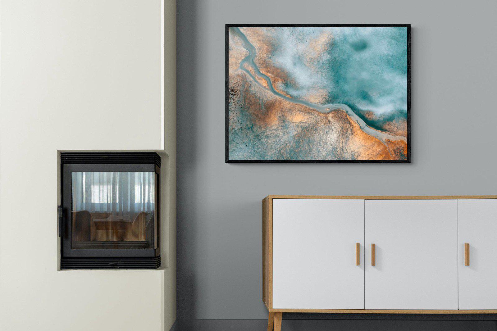 Art By Nature-Wall_Art-100 x 75cm-Mounted Canvas-Black-Pixalot