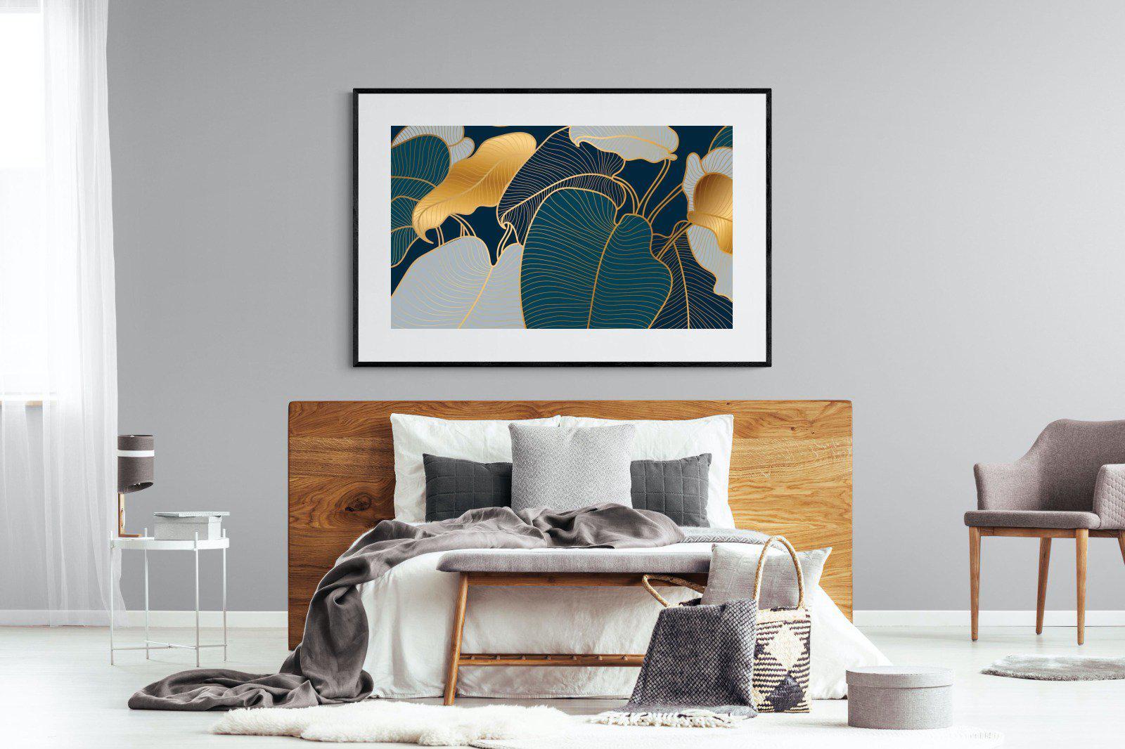 Art Deco-Wall_Art-150 x 100cm-Framed Print-Black-Pixalot