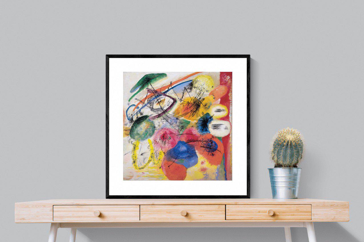 Black Lines-Wall_Art-80 x 80cm-Framed Print-Black-Pixalot
