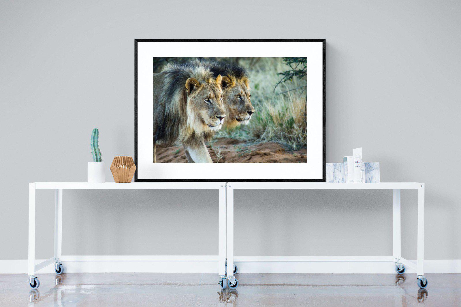 Brothers in Arms-Wall_Art-120 x 90cm-Framed Print-Black-Pixalot