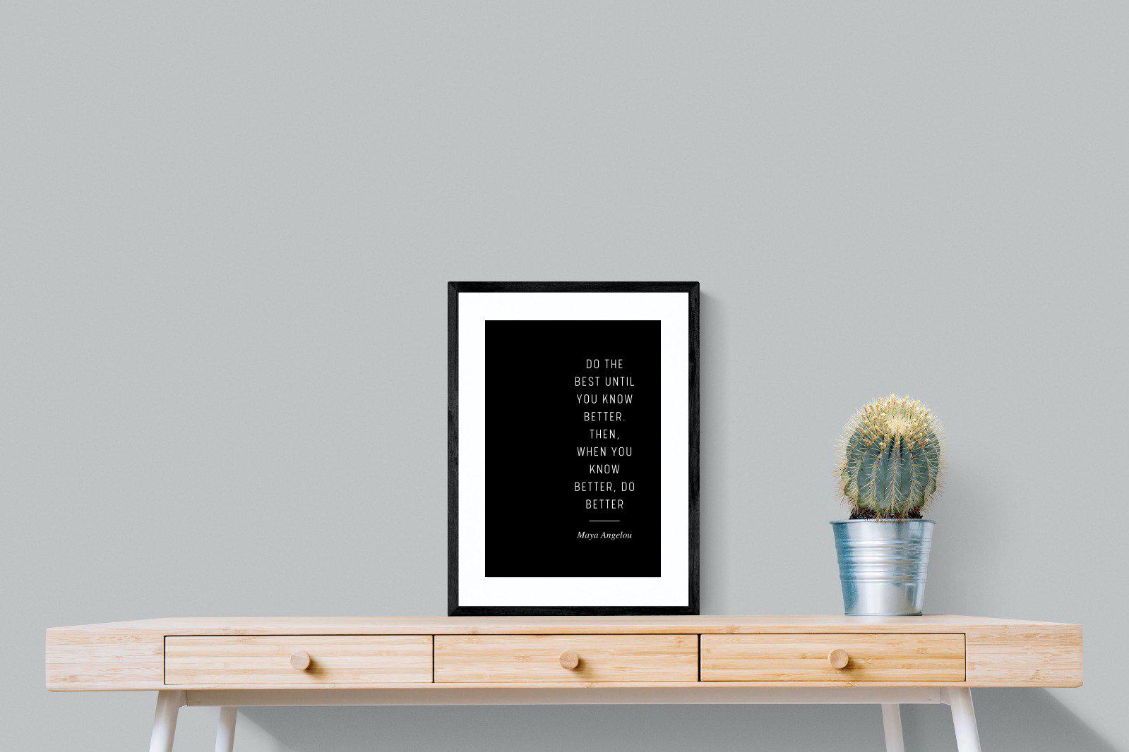 Do Better-Wall_Art-45 x 60cm-Framed Print-Black-Pixalot