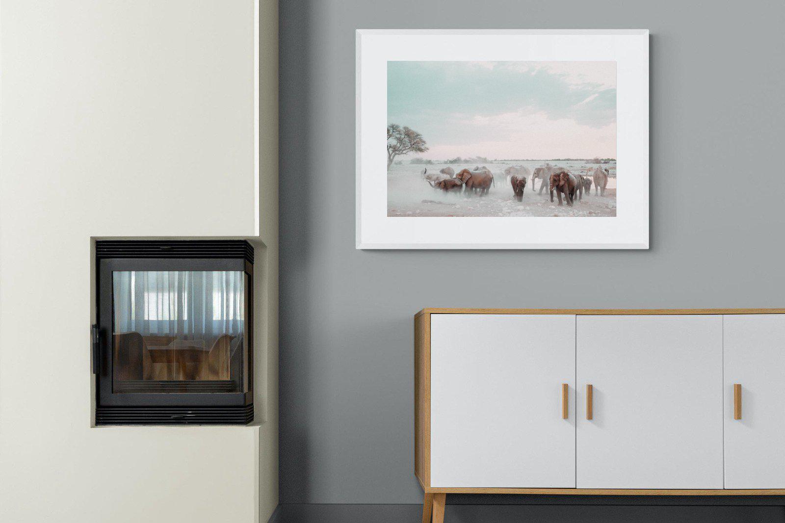 Etosha-Wall_Art-100 x 75cm-Framed Print-White-Pixalot