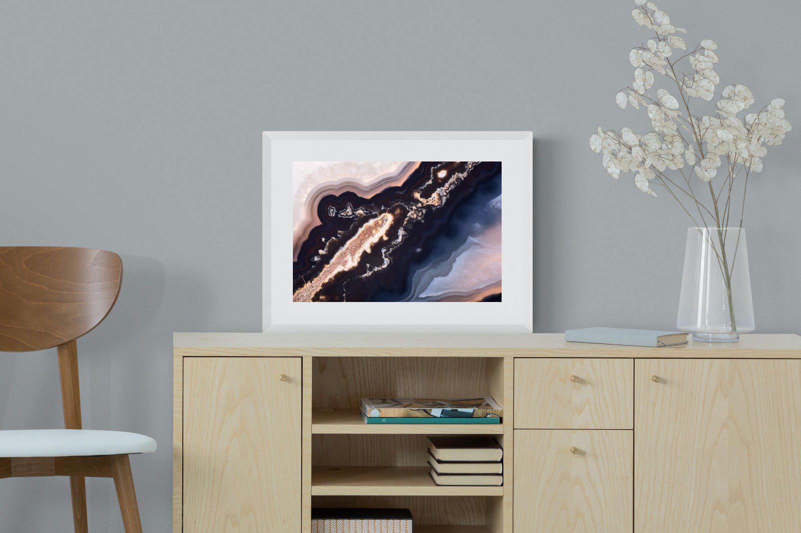 Gold Vein-Wall_Art-60 x 45cm-Framed Print-White-Pixalot