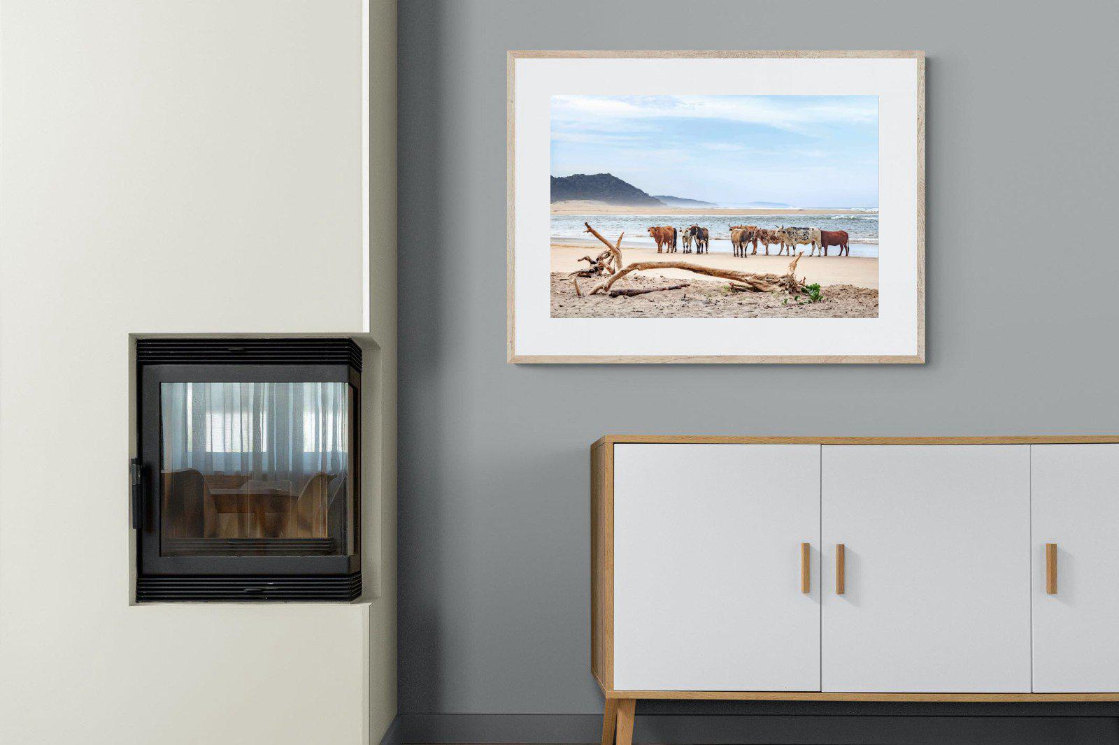 Indaba-Wall_Art-100 x 75cm-Framed Print-Wood-Pixalot