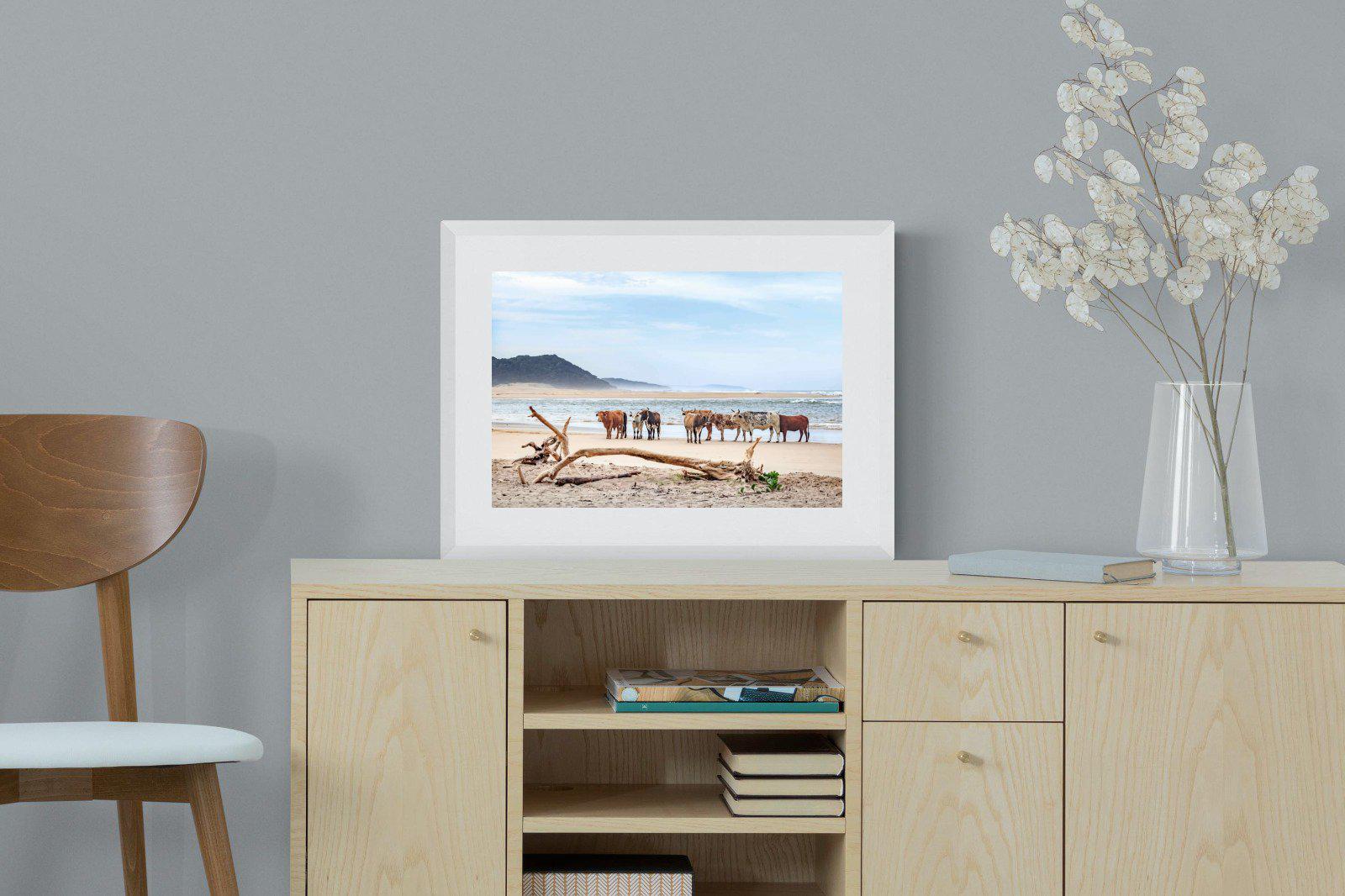 Indaba-Wall_Art-60 x 45cm-Framed Print-White-Pixalot