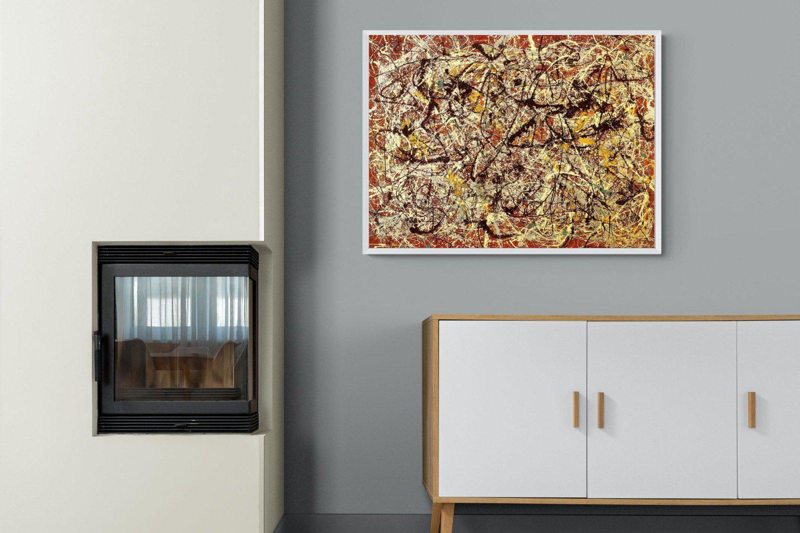 Mural on Indian Red Ground-Wall_Art-100 x 75cm-Mounted Canvas-White-Pixalot