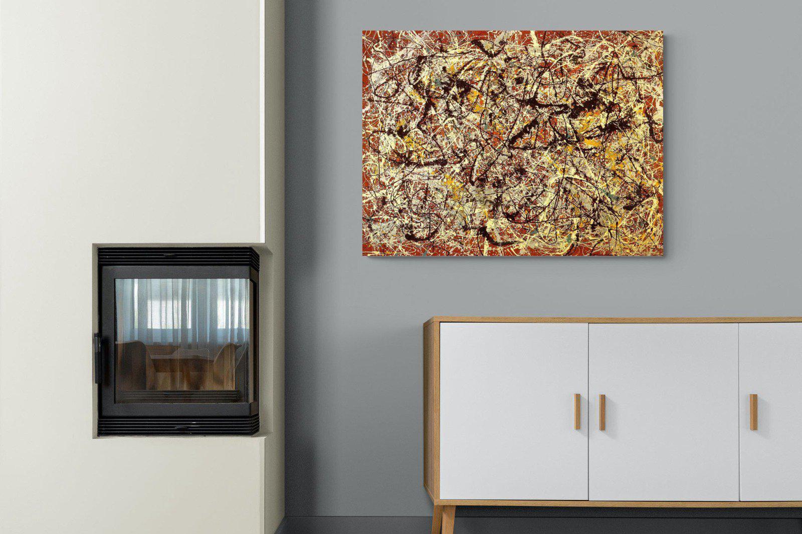 Mural on Indian Red Ground-Wall_Art-100 x 75cm-Mounted Canvas-No Frame-Pixalot