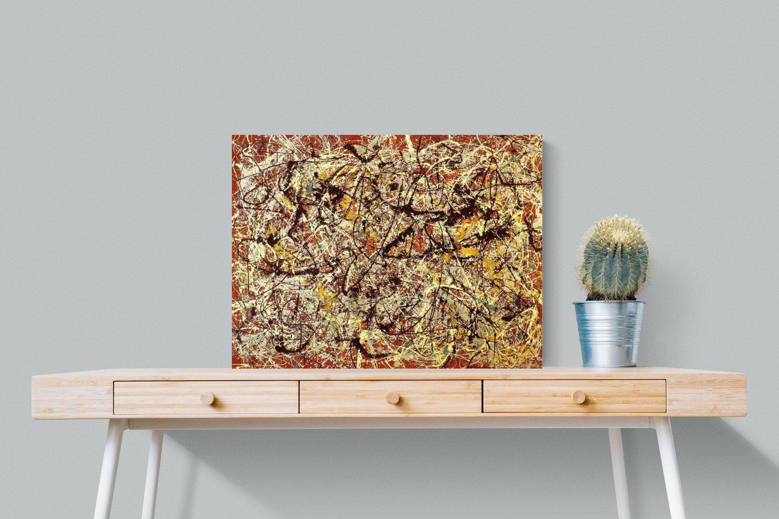 Mural on Indian Red Ground-Wall_Art-80 x 60cm-Mounted Canvas-No Frame-Pixalot