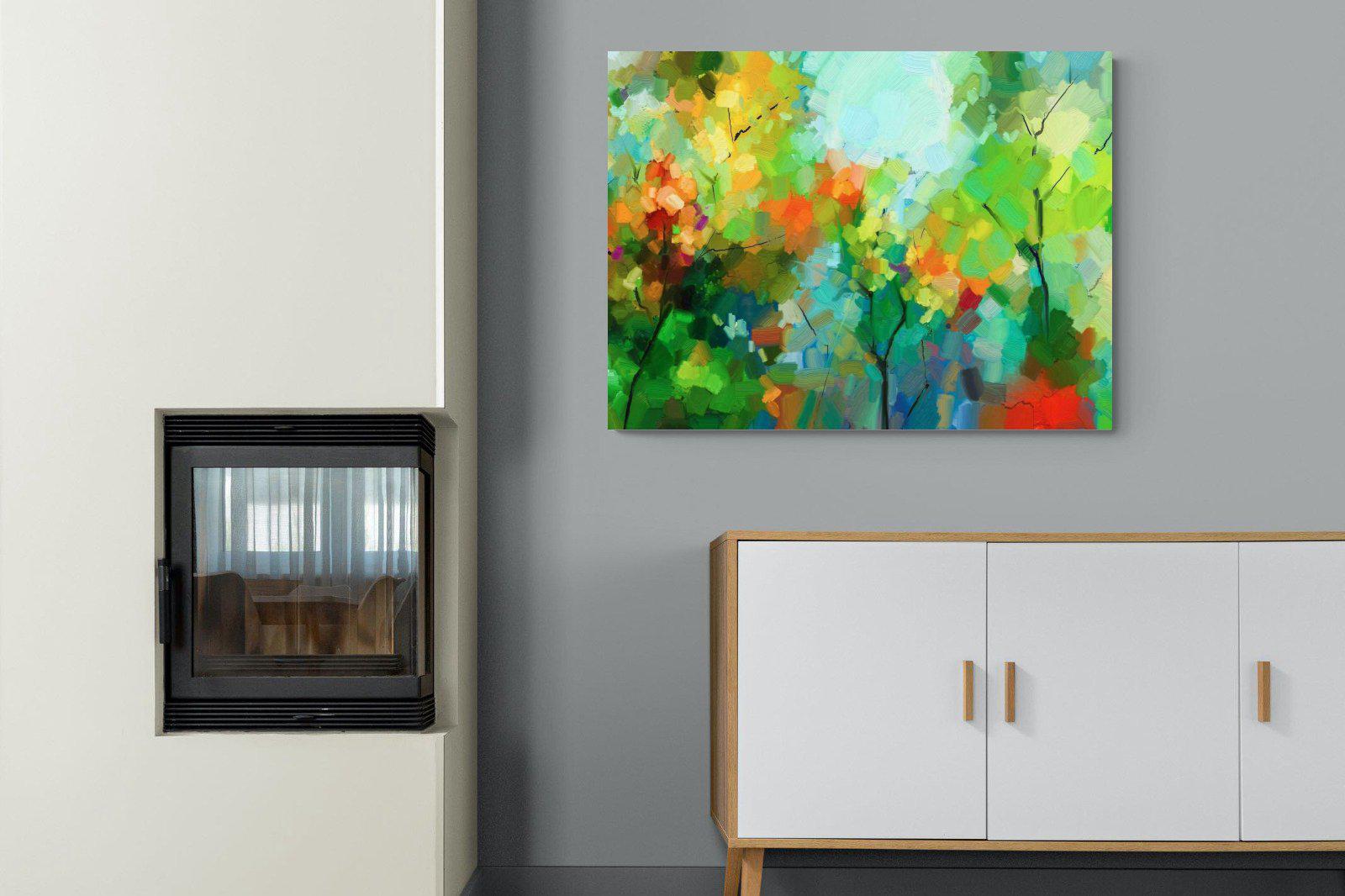Painted Orchard-Wall_Art-100 x 75cm-Mounted Canvas-No Frame-Pixalot