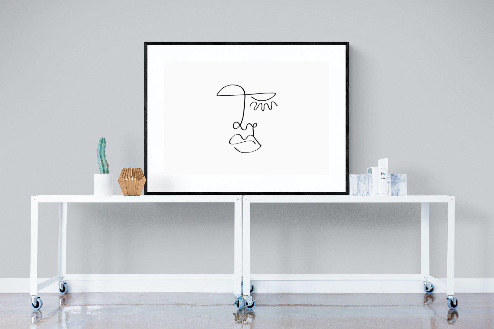 Picasso Three-Wall_Art-120 x 90cm-Framed Print-Black-Pixalot
