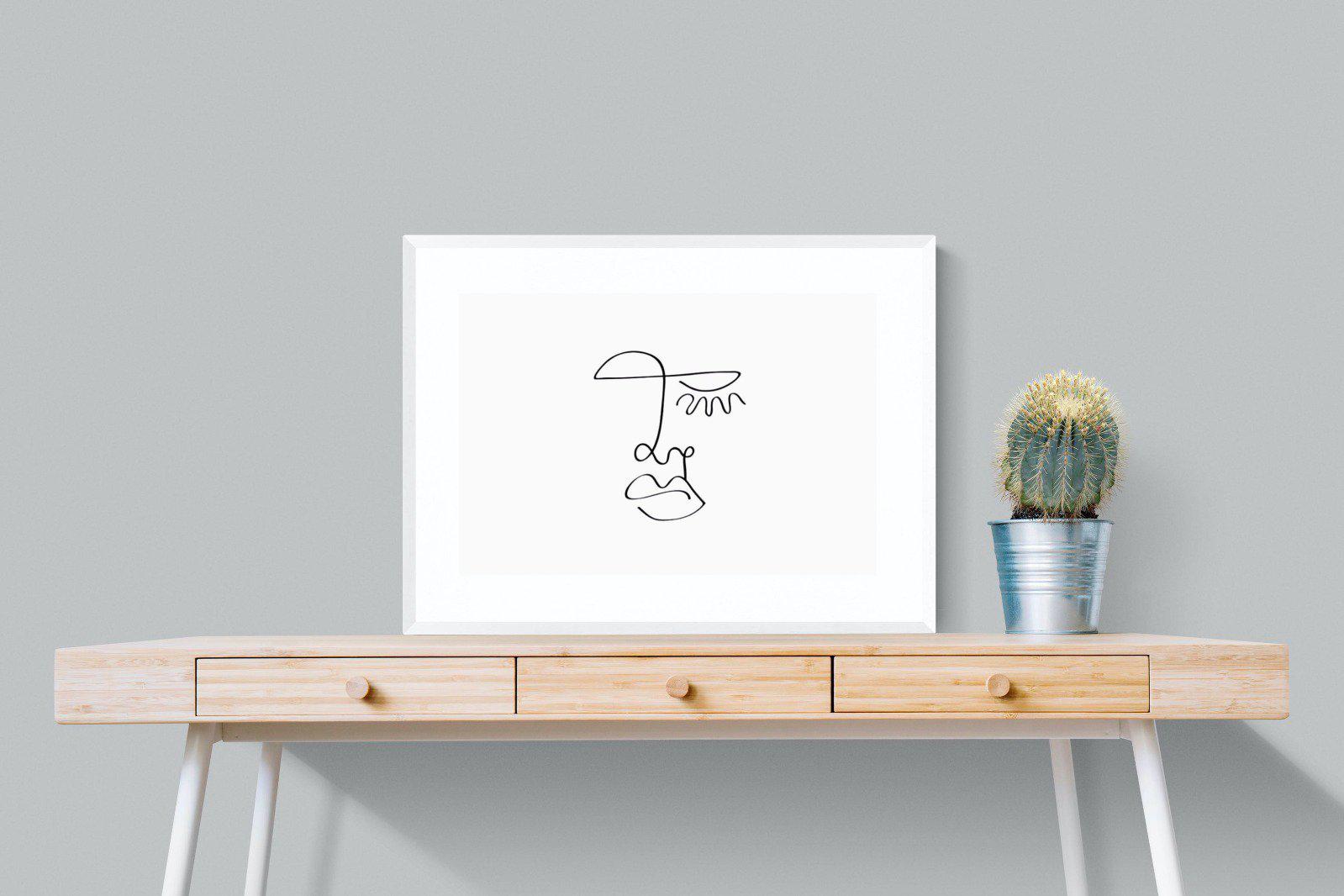 Picasso Three-Wall_Art-80 x 60cm-Framed Print-White-Pixalot