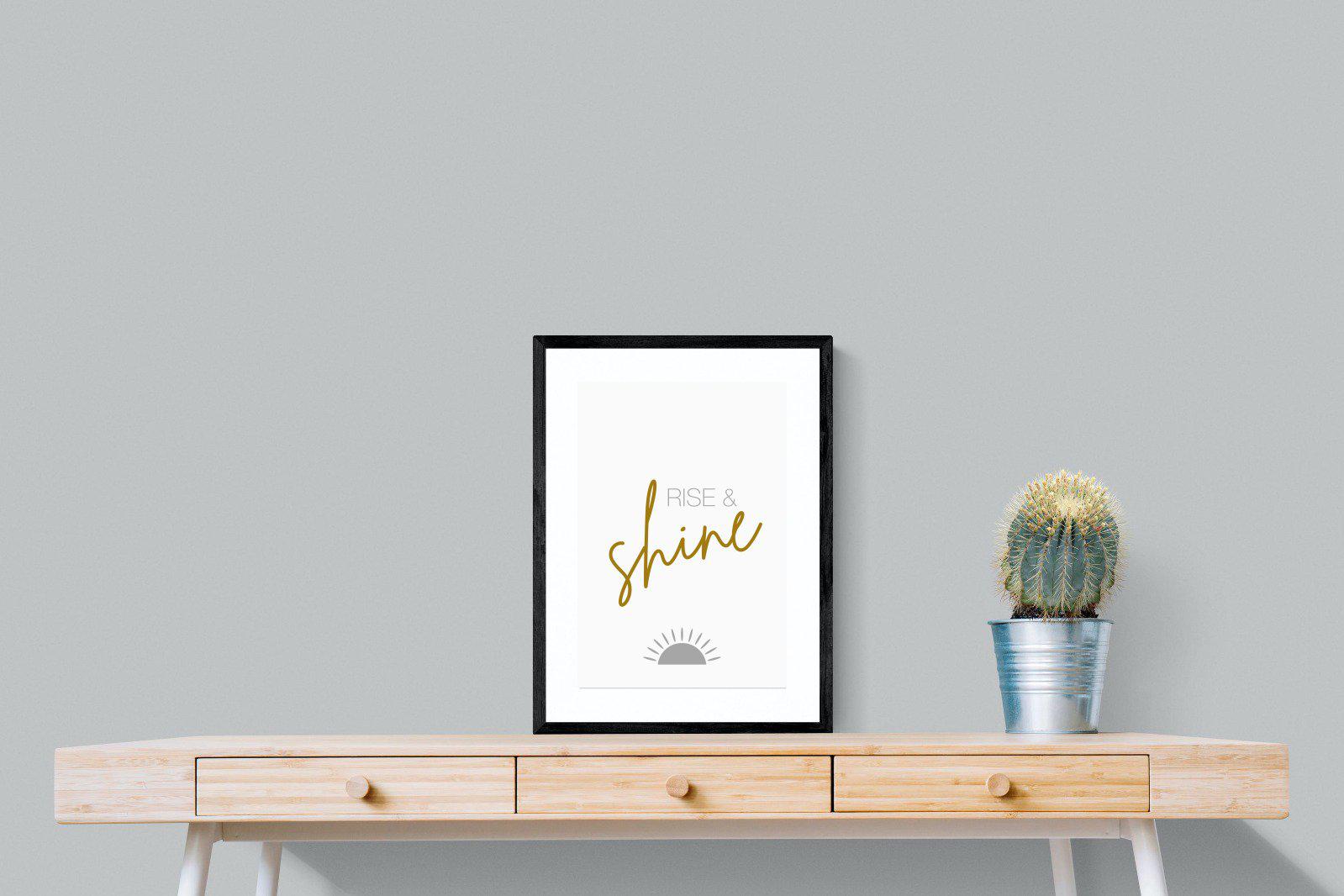 Rise & Shine-Wall_Art-45 x 60cm-Framed Print-Black-Pixalot