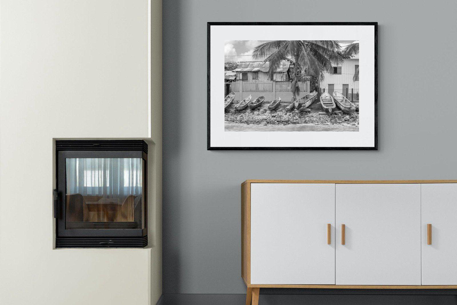 Sao Tome-Wall_Art-100 x 75cm-Framed Print-Black-Pixalot
