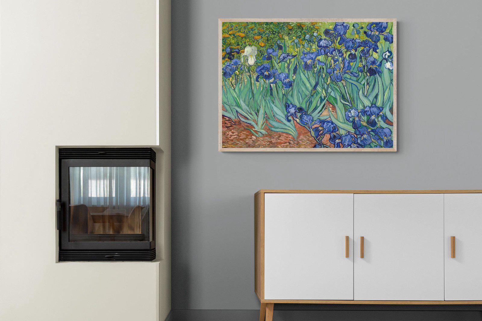 Van Gogh Irises-Wall_Art-100 x 75cm-Mounted Canvas-Wood-Pixalot